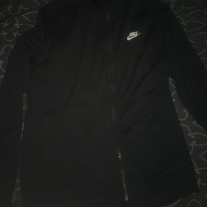 NIKE BLACK TRACK JACKET MENS MEDIUM